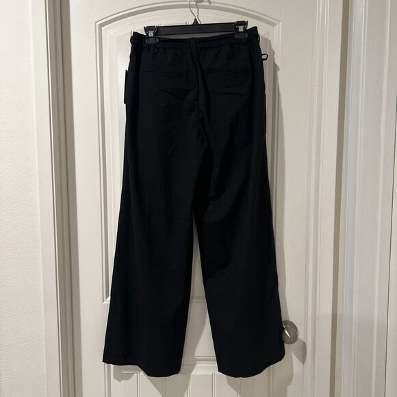 Wild Fable Women’s Black Mid Rise Waist Tie Slouchy Wide Leg Trousers Size S - Picture 8 of 8
